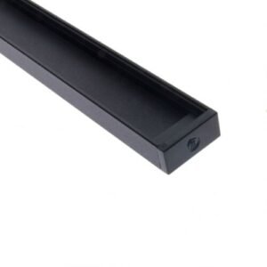 Perfil de Aluminio de Sobreponer Negro